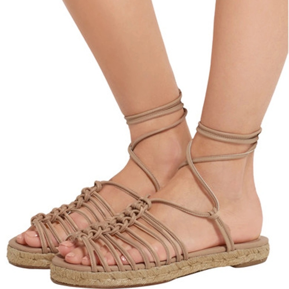 Chloe Jamie Nude Espadrilles
